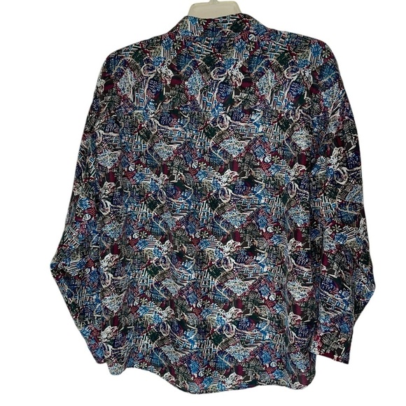 Chaimare silk long sleeve shirt size large GUC - Picture 2 of 7